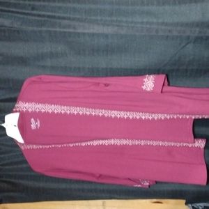 Ultra Softs 1 X Maroon Blazer No Buttons, No Pockets Vintage